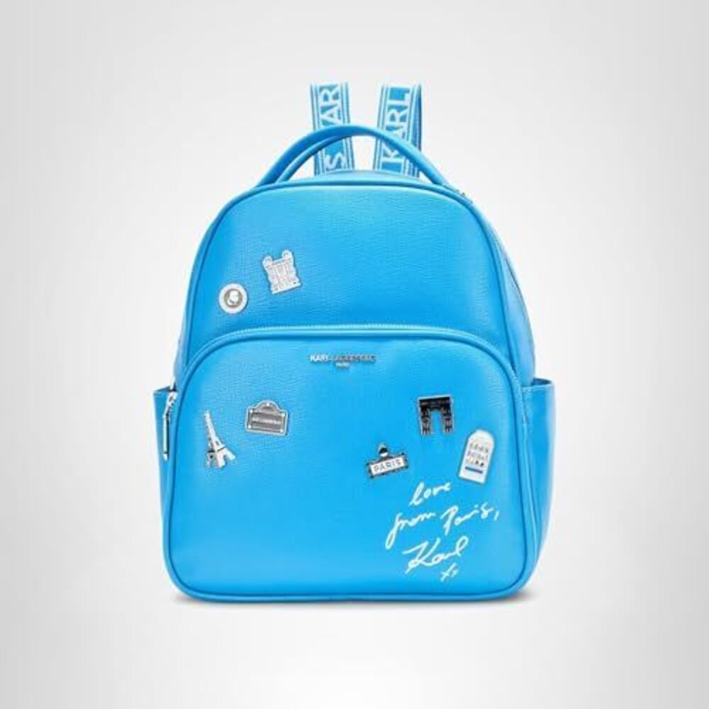 3539 Maybelle Love From Paris Backpack, Pathalo Blue, One Size - Picture 5 of 5